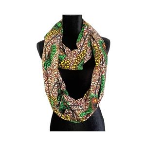 African Print Infinity Scarf and Head wrap